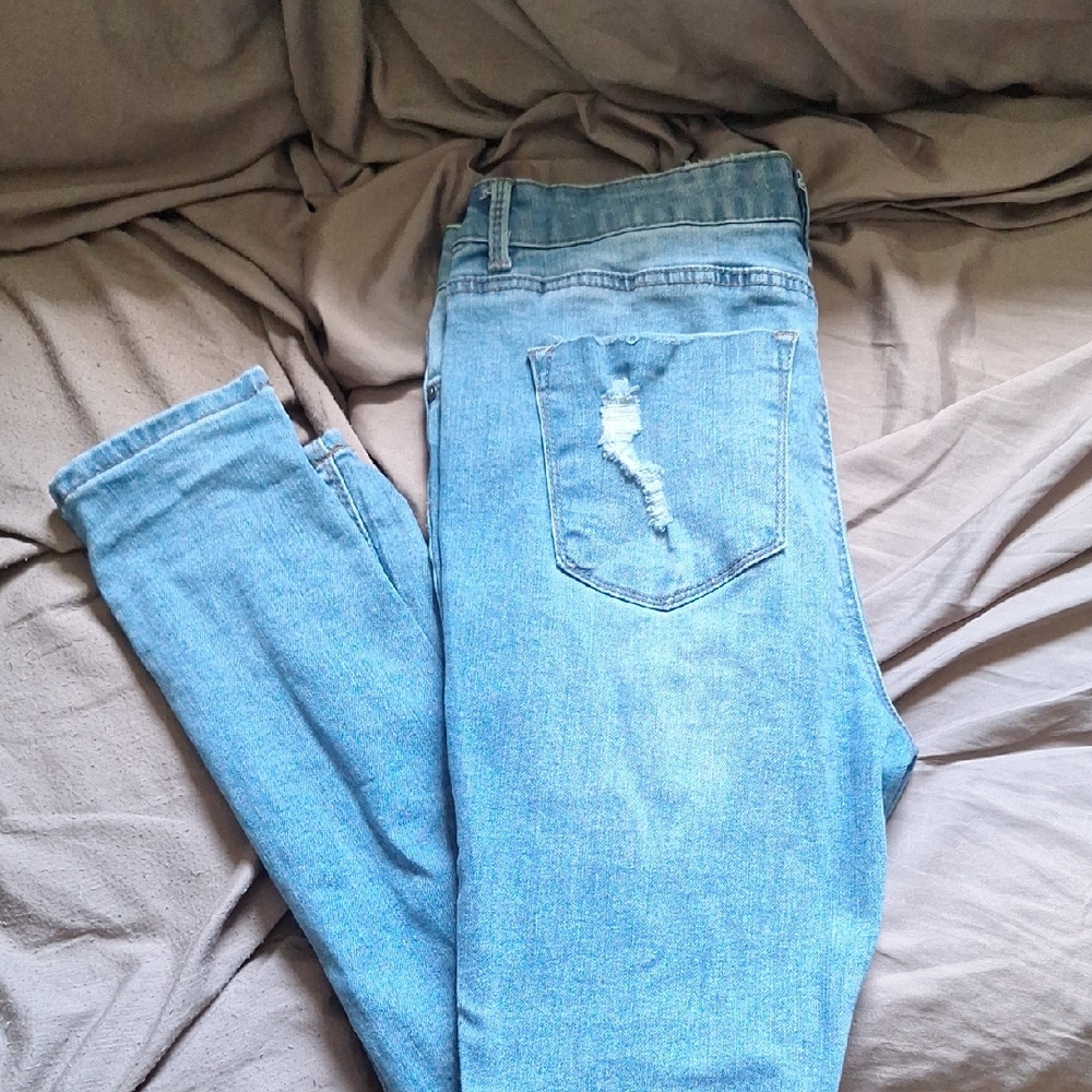 Indigo Blue Skinny Jeans Classic Blue